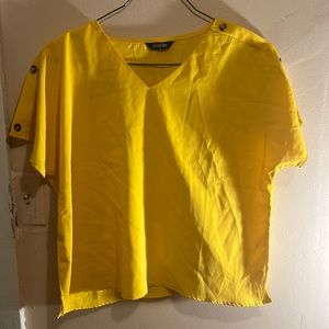 Yellow shirt & matching shorts